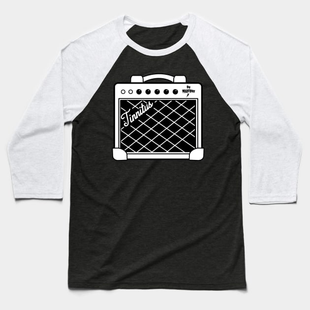 Dr. MadTone's Official Tinnitus Combo amp reverse design Baseball T-Shirt by Dr. Madtone's Merch Shop
